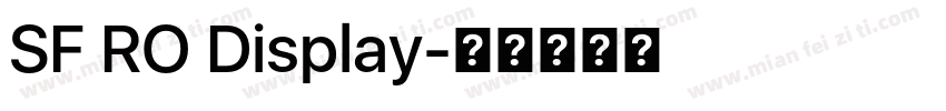 SF RO Display字体转换